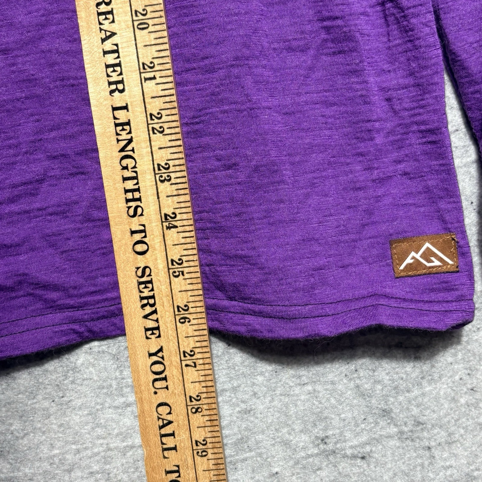 Appalachian Gear Co Alpaca Tencel Hoodie Women's Xs Purple Usa Peruvian Alpaca — image 8 of 8